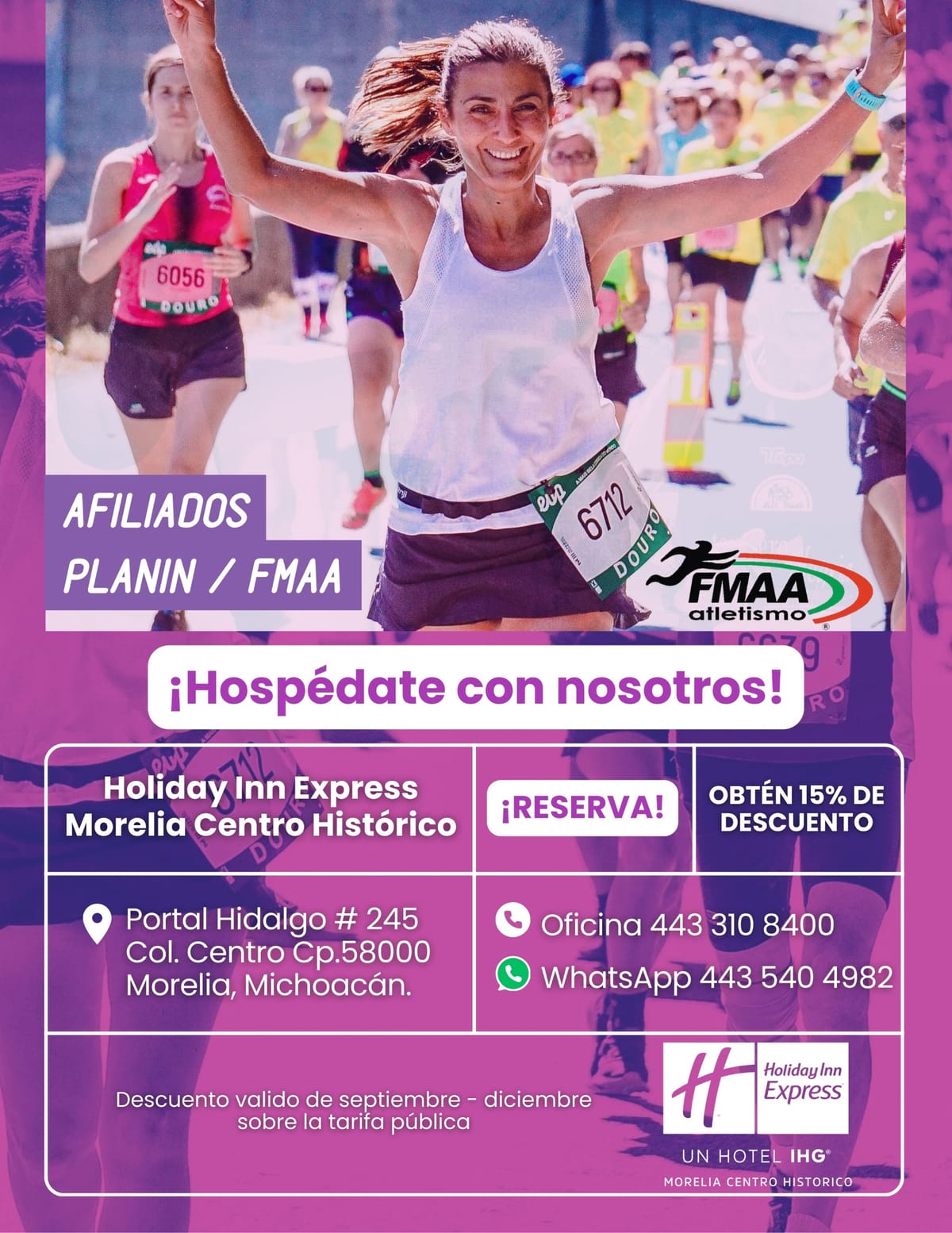 Disfruta de un descuento con tu afiliación en Holiday Inn Express Morelia Centro Histórico