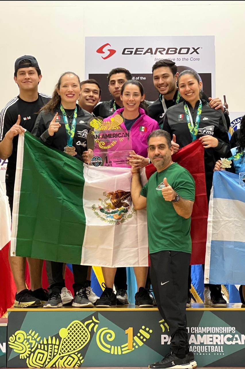 Cosecha México medallas en racquetbol