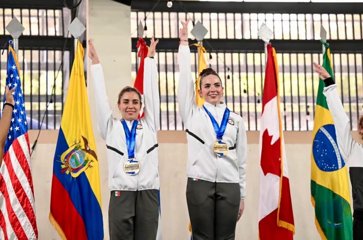 Espectacular cosecha mexicana en gimnasia trampolín