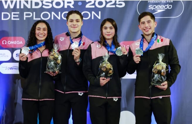 México repite la plata en la Copa Mundial de Clavados en Windsor