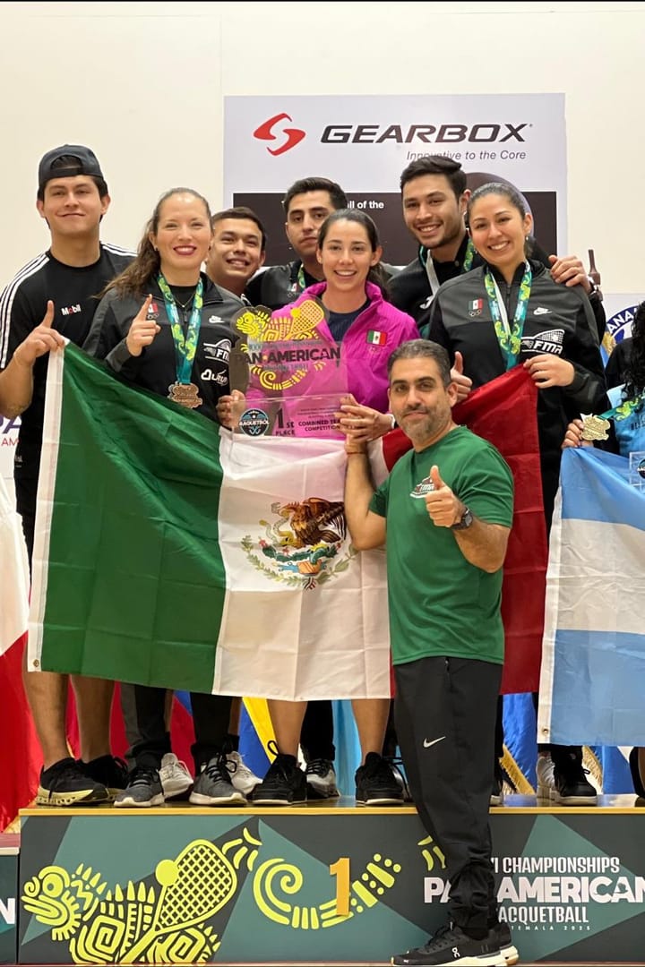 Cosecha México medallas en racquetbol