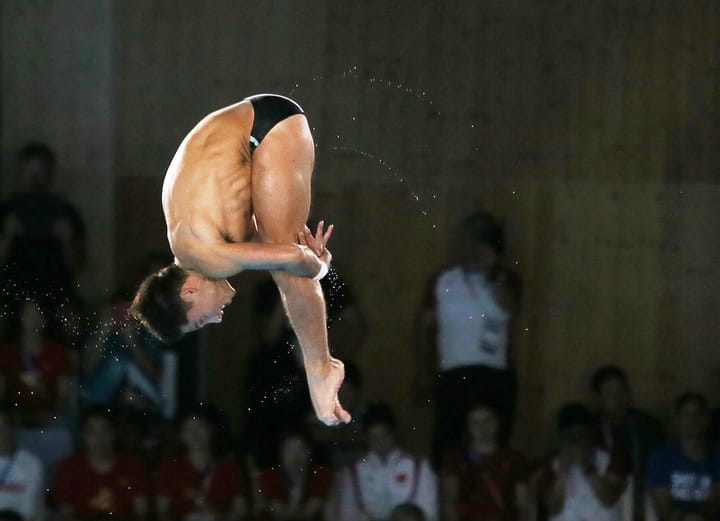Osmar Olvera se quedó en la ronda preliminar de trampolín